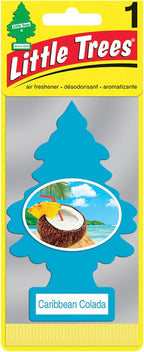 LITTLE TREES Car Air Freshener | Hanging Paper Tree for Home or Car | Caribbean Colada | 12 Pack