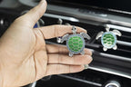2 PCS Turtle Car Air Vent Clips, Lovely Tortoise Car Interior Decor Car Aroma Diffuser Vent Clip Car Air Freshener Vent Clips Car Accessories Decoration for Girls（Green）