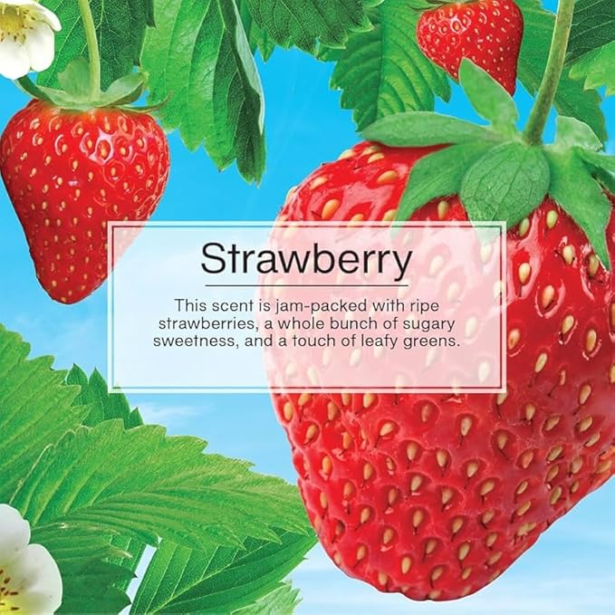 Strawberry Car Air Freshener & Keychain Bundle – Rich Girl Hanging Car Accessory, Cute Aesthetic Gift for Women for Motivation & Positive Energy (Rich Girl – Strawberry)