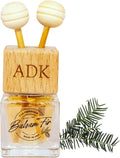ADK Balsam Fir Car Air Freshener, Long-Lasting Essential Oil Diffuser for Hanging or Clipping, Made in the USA