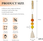 6 PCS Felt Ball Car Diffuser, Hanging Tassel Diffuser Car Air Freshener Bead Aromatherapy Diffuser, Car Vent Clip Essential Oil Diffuser, Car Interior Decorative Charm (Normal)