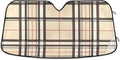 Colorful Plaid Texture File Sunscreen Automotive Interior Sun Protection Protector de sol para carro