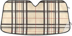 Colorful Plaid Texture File Sunscreen Automotive Interior Sun Protection Protector de sol para carro