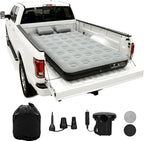Umbrauto Air Mattress for 5.5-6.5 ft Short Bed Full-Size Trucks, Pickup Truck Airbed with Corded Pump – Ideal for Fall Camping & Outdoor Travel