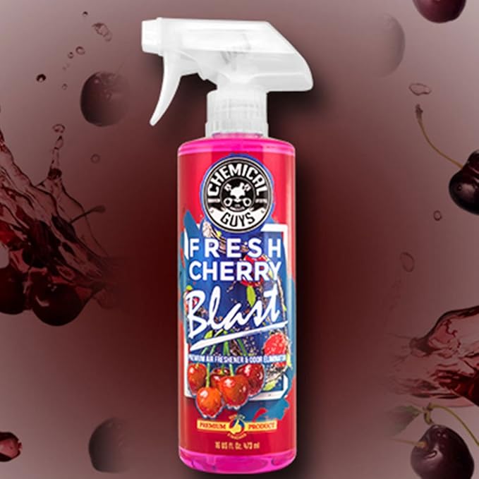 Chemical Guys AIR22804 Air Freshener & Odor Eliminator (Fresh Cherry Blast Premium), 4 fl. oz