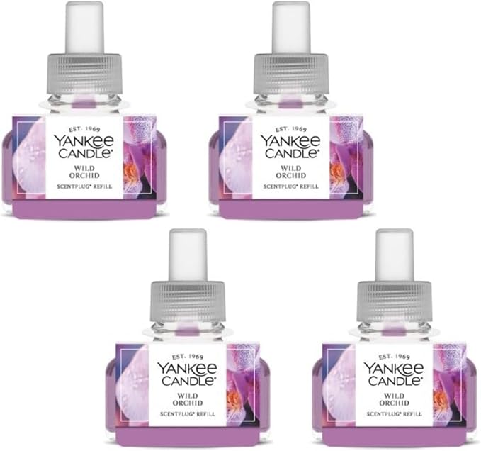 Yankee Candle ScentPlug Refill, Wild Orchid (Pack of 4)