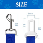 2 PCS Dog Seat Belt for Car Frskcssd Adjustable Dog Car Harness Heavy Duty Nylon Dogs Safety Seat Belt (Black+Blue)