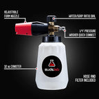 Suds Lab F1 Professional Foam Cannon with 32 Ounce Canister, Adjustable Foam Nozzle, Quick Connect Pressure Washer, Clean Dirt, Car Washing