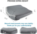 Leather Car Memory Foam Heightening Seat Cushion for Short People Driving, Hip(Coccyx/Tailbone) and Lower Back Pain Relief, Adult Booster Seat for Car, Truck,SUV,Office Chair,Wheelchair.