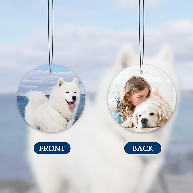 Custom Air Freshener for Car - Personalized Air Freshener for Car with Photo, Smell Air Fresheners with Picture for Hanging Ornaments (Unique Scented Gift)