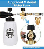 1.1 mm Orifice for Foam Cannon, Universal 1.1 Orifice Foam Cannon for Snow Foam Lance, Brass Foam Cannons Orifices 1.1mm Nozzle Tips for Pressure Washer Snow Foam Lance Parts, 3000 PSI (2 Pack)