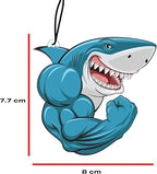Car Air Fresheners, Shark, 3 Pack, Ocean Breeze Scent, Gym Motivational Gift for boyfriend, girlfriend, friends, family