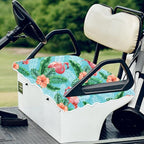 ORIGACH Flamingos Golf Cart Seat Covers, Comfortable Cooling Golf Cart Blanket Towel, 100% Microfiber, Fits EZGO, Club Car, and More 2-Seat Golf Carts, 51x31inch