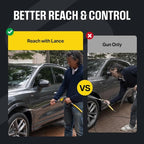 Active Washer Extension Wand for Hard to Reach Areas During car wash at Home and for Professional Detailing - Short Pressure Washer Wand Replacement with 1/4” Quick Connect
