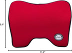 Car Neck Support Pillow for Driving, Car Seat Headrest Pillow with Soft Memory Foam (Red)