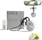 Car Air Freshener Hanging, Car Fresheners Long Lasting for Men & Women, Refillable Essential Oil Diffuser with 7 Beads + 14 Refills, 40+ Days Scent for Home, Office, Bathroom - White Tea