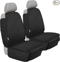 Heavy Duty Dog Front Seat Cover with Side Flaps - 900D Waterproof Car Seat Cover, Protects from Dirt, Fur & Scratches, Fits Captain Seats, Cars SUV Trucks Minivans(2-Pack)