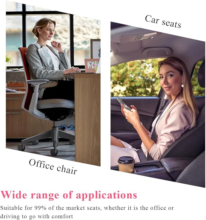 Car Seat Cushion, Comfort Memory Foam Car Cushion, Non-Slip Auto Booster Seat Cushion for Improve Driving Vision, Suitable for Vehicles Trucks SUVs Car Accessories (Coffee)