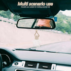 2pcs Sophisticated Star Bottle Car Hanging Perfume Refillable Empty Glass Diffuser Wedding Car Freshener Aromatherapy Glass Container