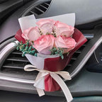 Car Flower Bouquet Air Freshener Vent Clips Mini Bouquet Dried Flower For Car and Household Decoration Car Vent Clip Auto Interior Accessories