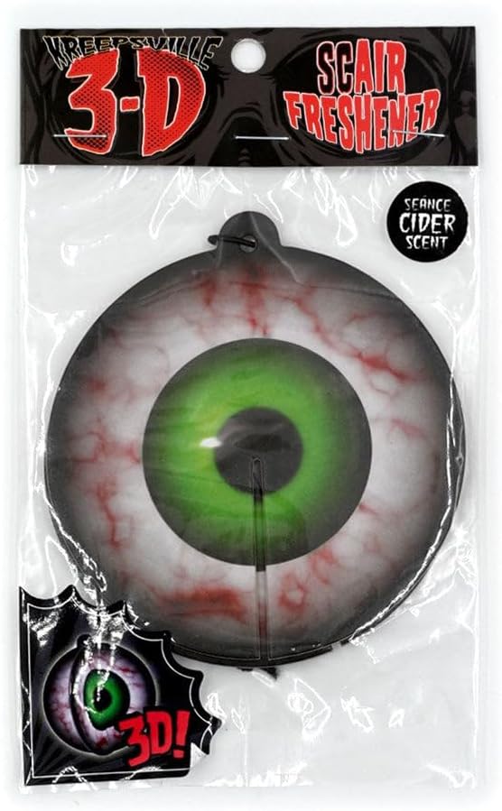 kreepsville 666 3D Hanging Horror Car Air Freshener Spooky Scent (Bloodshot Eyeball)