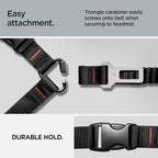 Spigen 2 in 1 Car Seat Belt Tether for Dogs (Headrest & Seatbelt Buckle) | High-Strength Heavy-Duty Strap | Adjustable Anti-Shock Bungee Leash