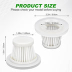 LT-117C Filters Replacement Compatible with KMM LT-117C Handheld Car Vacuum Cleaner - HEPA Vacuum Filter - 12 Pack