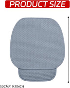 2PCS Car Seat Cushion Covers, Car Seat Cover Pad Front Bottom Protector Mat with Storage Pocket, Breathable Comfortable Auto Front Cushion Pad Mat for Most Vehicle and Office Accessories（Gray）