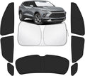 Car Window Shades for Chevy/Chevrolet Blazer 2019-2025 Accessories - Full Set 8PCS Side Window Sunshades with Memory Frame & Blackout Fabric, Privacy UV Shield for Camping/Travel