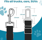 Adjustable pet cat and Dog car seat Belt，The Lanyard is Flexible and Adjustable from 20 to 33 inches(Black)
