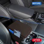 Leopard Cheetah Print African Animal Hunting Auto Center Console Armrest Pad, Car Center Console Cover, Auto Accessories Soft Comfort Armrest Cover Cushion Mat Fit for Most Cars (Mocha Brown)