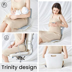 Ergonomic Lumbar Support Cushion, Silver,44.5mm x 410mm x 340mm, Standard Size, for Shoulder and Back Posture, 110-265 lbs Capacity