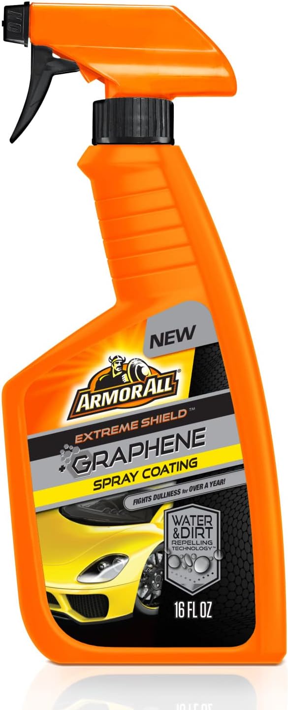 Armor All Extreme Shield + Graphene Coating Spray, 16 fl oz, Car Paint Sealant and Protectant That Repels Water and Dirt, Protects From UV Damage, and Enhances Shine