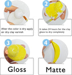 2 x 50ml Air Dry Clay Glaze, Clay Glaze Air Dry for Airdry Clay, Air Dry Clay Varnish Can Not Only Used to Prevent Clay Cracking, Scratches, and Wear,It Can Also Having a Glaze Effect (Gloss+Matte)