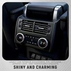 2PCS Bling Heart Air Vent Clips, Heart Shaped Crystal Air Freshener Vent Clips, Rhinestone Air Conditioning Outlet Clip, Universal Interior Decor Car Accessories for Women Girl (Black)