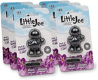 Little Joe 96405-6PK Black Velvet Scent Car Air Freshener Vent Clip, Fights Odors for up to 45 Days, Long-Lasting Freshness, Cute Car Odor Eliminator, Pack of 6