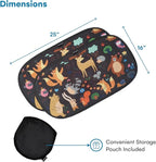 Window Shade-(2 Pack)-XL-25" x 16"-Colorful Cartoon Animal Designs, Cling Car Sun Shade for Windows - Sun, Glare and UV Rays Protection for Your Child - Baby Car Shades for Side Window by Enovoe