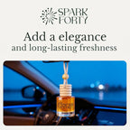 Night Car Perfume Car Air Freshener 30-Day Luxury Hanging Diffuser & Cologne Gift Set for Men & Women, Long-Lasting Essential Oil Woody Sweet Floral Car Scent Subtle