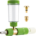 Foam Cannon for Pressure Washer with 1/4 Inch Quick Connector, Pressure Washer Foam Cannon with Rotating Nozzle，Easy to Use & Adjust, Creates Thick Foam-Green