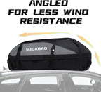 Roof Top Carrying Bags, 25 Cubic Feet Waterproof Rooftop Cargo Carrier + 6 Door Hooks Suitable for All Vehicle with/Without Rack