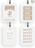4 Pcs Western Car Air Fresheners for Mirror Western Car Accessories for Women Cute Cowgirl Air Freshener Cars Decor for Home Drawer Books