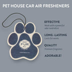 One Fur All Pet House Car Air Freshener - Moonlight Pack of 4 - Non-toxic Car Air Freshener - Pet-Friendly Air Freshener For Small Spaces & Car - Hanging Odor Eliminating Air Freshener