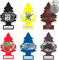 Little Tree 6 most popular scents for Home, Car, Van, Truck, RV Air Fresheners Black Ice | Blackberry Clove | New Car Scent | Vanillaroma | Leather | Strawberry AHSR Products Bundle Set