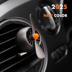 INEBIZ Car Air Freshener Vent Clip, Propeller Aromatherapy Diffuser, with 2 pcs Long Lasting Scent Refill (Grey)