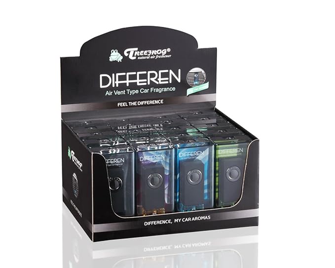2-Pack Differen Luxury Fragrance Vent Clip Car Air Freshener Marine Squash Scent