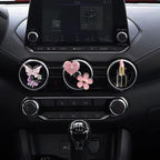 Butterfly Daisy Air Vent Clips, Bling Butterfly Flower Car Air Fresheners Vent Clips Car Diffuser Vent Clip Rhinestone Car Decoration Interior Decor Cute Accessories for Women