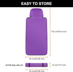 INFANZIA Premium Waterproof Seat Cover Towel Protector Neoprene Universal Fit, Upgraded 100% Washable & Removable Non-Slip Sweat Carseat Towel Covers, Perfect for Gym/Yoga/Workout（Purple,1PCS