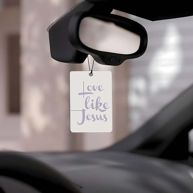Christian Scripture Car Air Freshener 4Pcs, Inspirational Bible Quotes Hanging Scents,purple Bible Quote Gift Air Freshener Hanging in Car Wardrobe Drawer or Book.