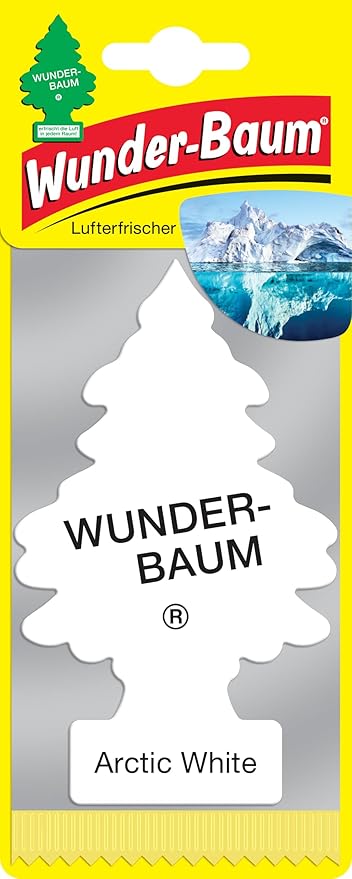 LITTLE TREES Car Air Freshener | Hanging Paper Tree for Home or Car | Arctic White | 1 Pack