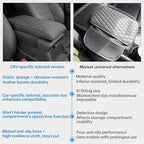 CRV Center Console Cover/Pad Fit 2023 2024 2025 2026,Faux Leather Honda CRV Armrest mat,Posture Improving Support Cushion,Protector Middle Console,Waterproof, Wear-Resistant,Flame-Retardant